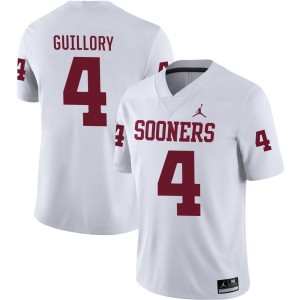 Men Courtland Guillory White OU #4 2025 Jersey 690024-276
