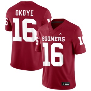 Men Danny Okoye Crimson Oklahoma #16 High School Jersey 133636-740