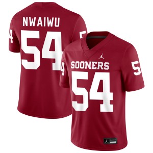 Men Febechi Nwaiwu Crimson Boomer Sooner #54 Limited Jerseys 862932-316