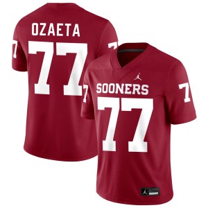 Men Heath Ozaeta Crimson OU #77 2025 Jerseys 162909-516
