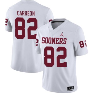 Men Ivan Carreon White Oklahoma #82 Stitched Jersey 286839-649