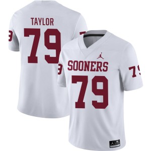 Men Jake Taylor White Oklahoma #79 2025 Jerseys 442514-767