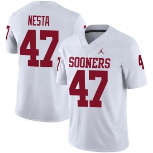 Men James Nesta White OU #47 Replica Jersey 343996-272