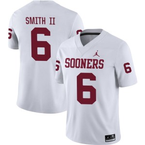 Men Nigel Smith II White OU #6 Alumni Jerseys 660363-531