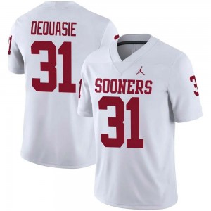 Men Reed DeQuasie White Boomer Sooner #31 Alumni Jersey 302063-354