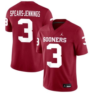 Men Robert Spears-Jennings Crimson OU Sooners #3 Alumni Jersey 131632-814