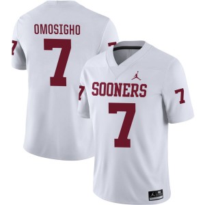 Men Sammy Omosigho White Oklahoma #7 2025 Jersey 537130-159