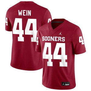 Men Taylor Wein Crimson OU #44 Official Jerseys 448807-541