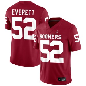 Men Troy Everett Crimson Oklahoma Sooners #52 2025-26 Jerseys 896412-422