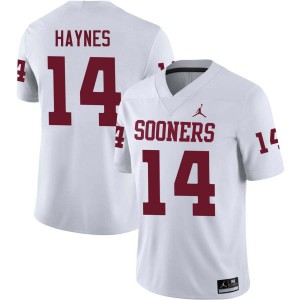 Men Trystan Haynes White Boomer Sooner #14 Alumni Jersey 922100-426