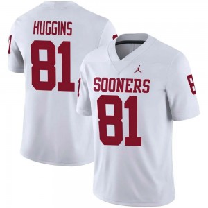 Men Will Huggins White Oklahoma Sooners #81 2025-26 Jerseys 464674-504