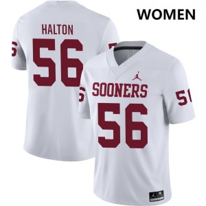 Women Gracen Halton White Boomer Sooner #56 Alumni Jersey 731707-141