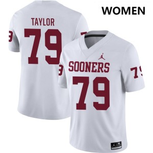 Women Jake Taylor White Oklahoma #79 2025 Jersey 842232-557