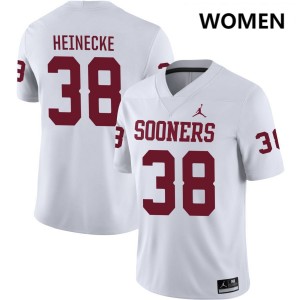 Women Owen Heinecke White Oklahoma #38 Alumni Jerseys 849375-805