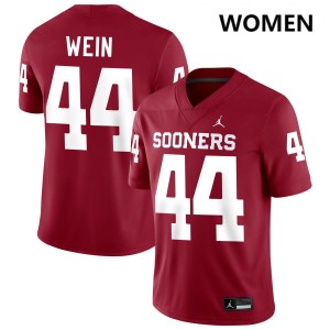 Women Taylor Wein Crimson OU #44 University Jerseys 194076-640