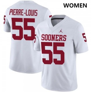 Women Eddy Pierre-Louis White OU #55 High School Jersey 615045-515