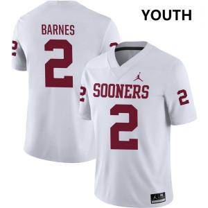 Youth Jovantae Barnes White OU #2 Alumni Jerseys 641391-557
