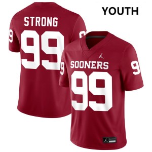 Youth Markus Strong Crimson Boomer Sooner #99 NCAA Jersey 341467-927