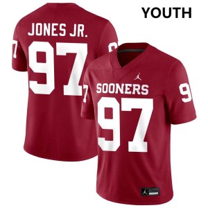 Youth Marvin Jones Jr. Crimson OU #97 Alumni Jersey 135151-725